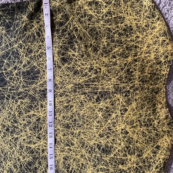 Cedric Charlier black/yellow splash rayon W sz8 top - Picture 5 of 11
